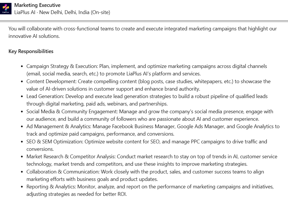 One of the digital marketing jobs for freshers is digital marketing executive