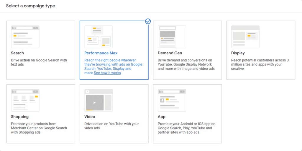 google ads performance max