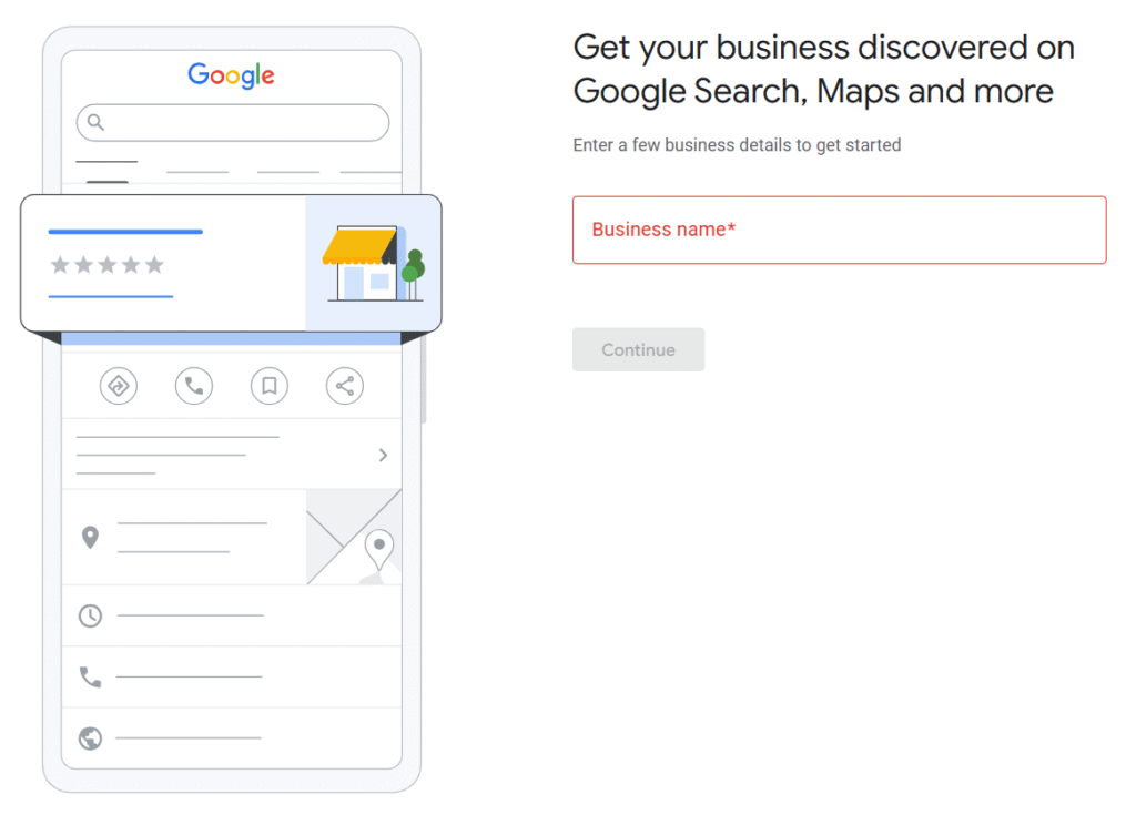 add business name in Google Business Profile