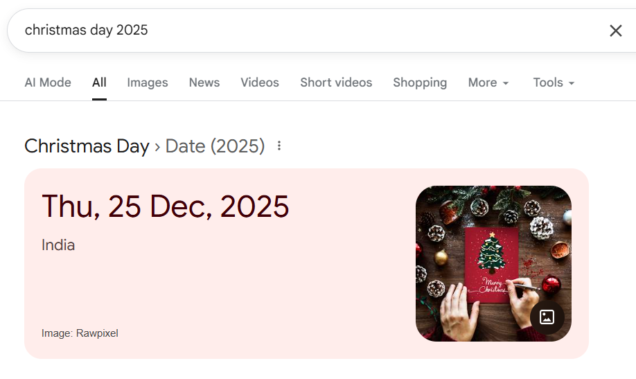 example of direct boxes in Google